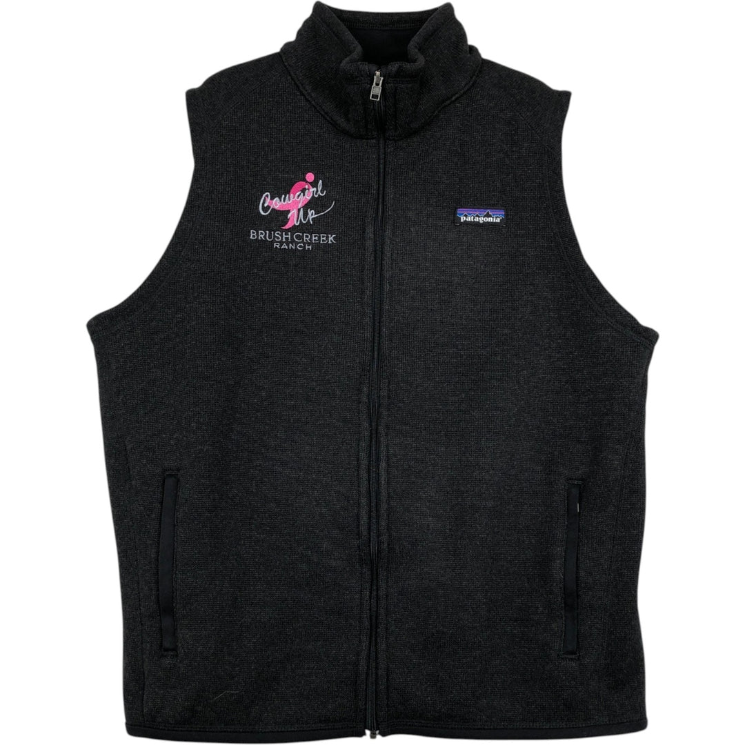 Patagonia Better Sweater Vest 25886FA18 Fleece Vest (Women's Size L) polyester black type Vintage Second Hand