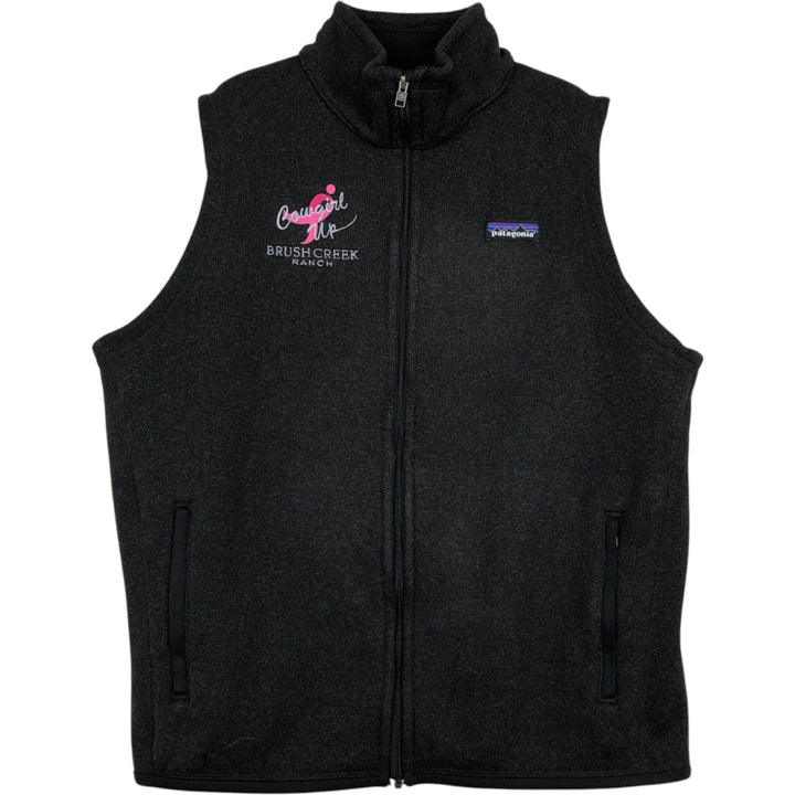 Patagonia Better Sweater Vest 25886FA18 Fleece Vest (Women's Size L) polyester black type Vintage Second Hand