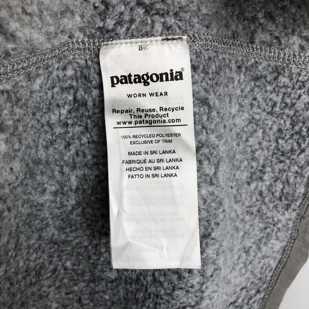 Patagonia Better Sweater Vest 25887FA19 Fleece Vest, Women's XL (approx.) polyester gray type Vintage Second Hand