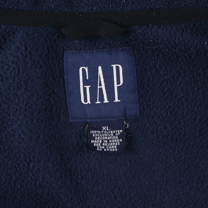 90'S GAP Old Gap Fleece Jacket, Men's XL, Vintage polyester navy blue type Vintage Second Hand
