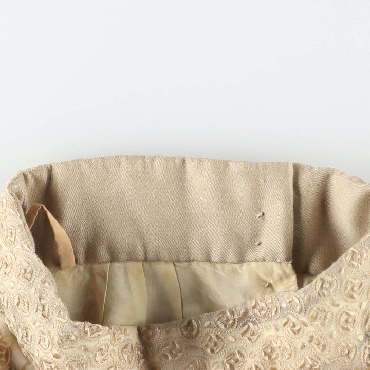 Back-opening maxi A-line skirt, women's size S. unclear Beige type Vintage Second Hand