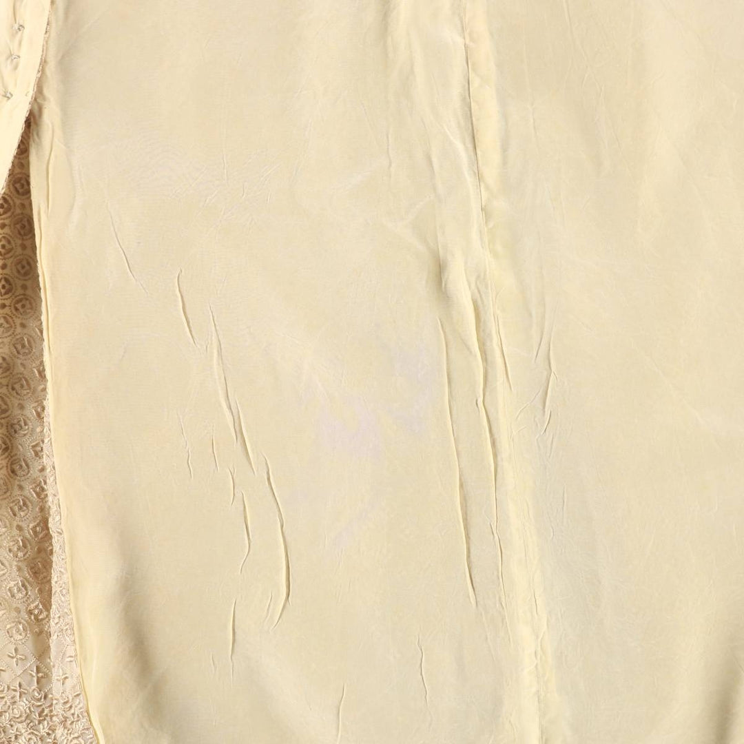 Back-opening maxi A-line skirt, women's size S. unclear Beige type Vintage Second Hand