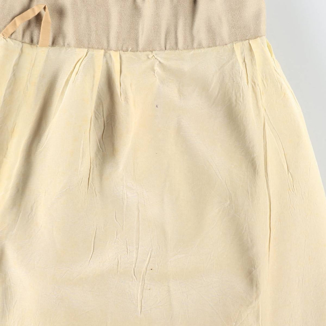 Back-opening maxi A-line skirt, women's size S. unclear Beige type Vintage Second Hand