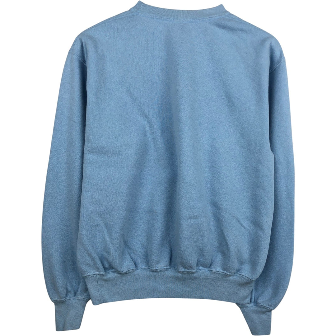 Fruit of the Loom printed sweatshirt, women's size M (approx.) cotton Blue type light blue Vintage Second Hand