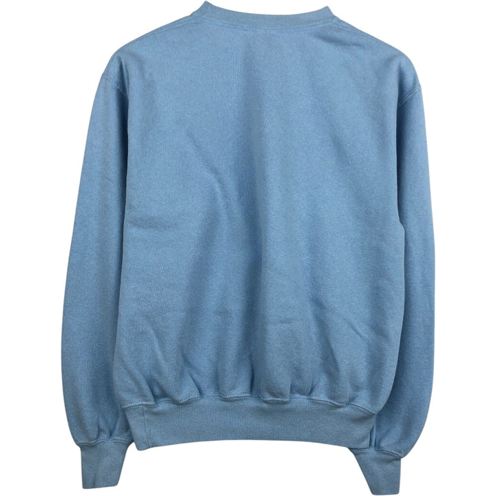 Fruit of the Loom printed sweatshirt, women's size M (approx.) cotton Blue type light blue Vintage Second Hand