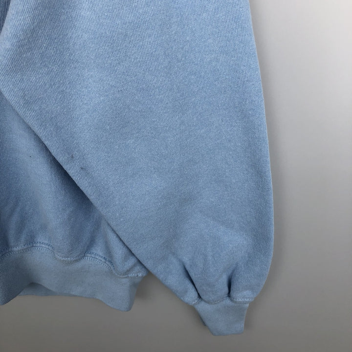 Fruit of the Loom printed sweatshirt, women's size M (approx.) cotton Blue type light blue Vintage Second Hand