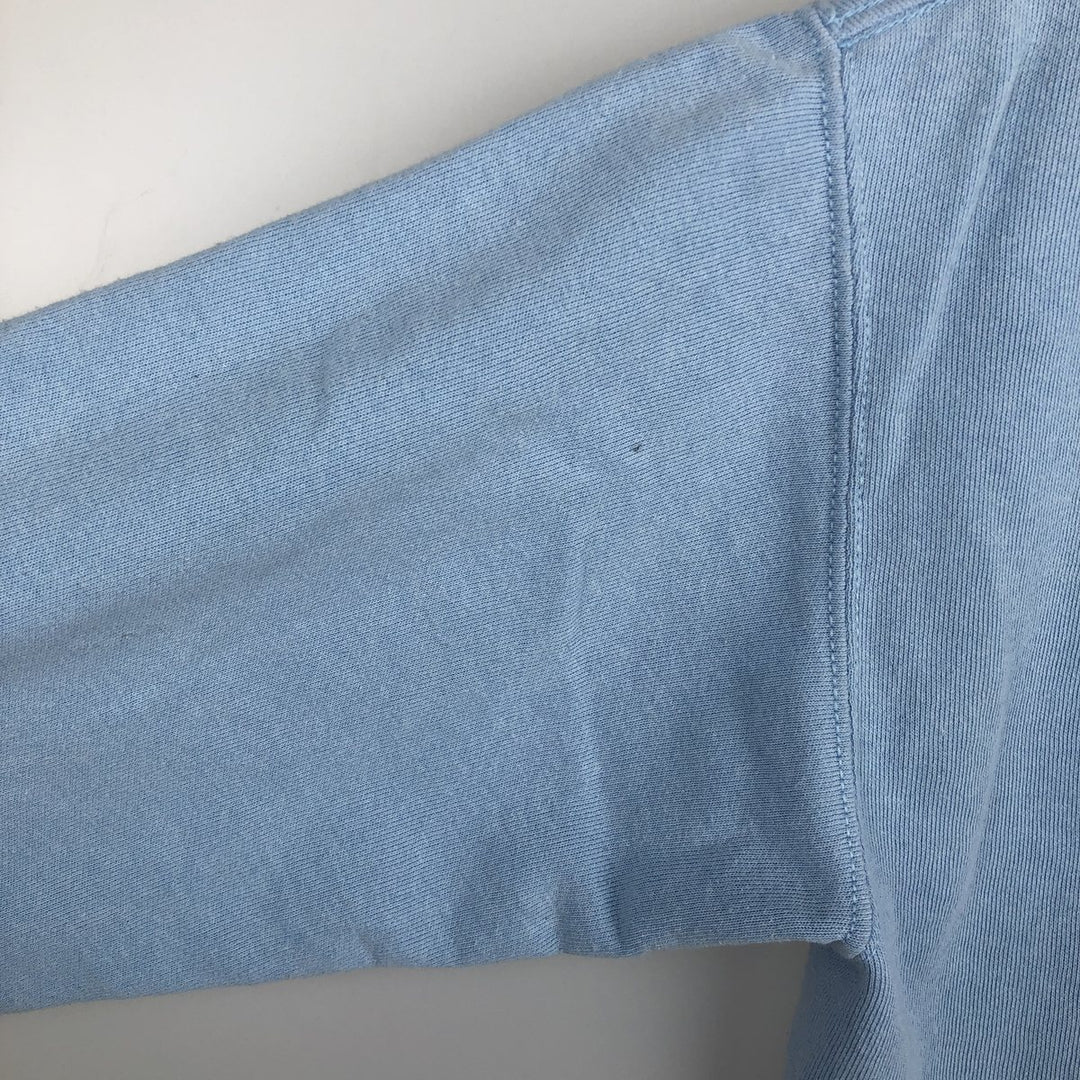 Fruit of the Loom printed sweatshirt, women's size M (approx.) cotton Blue type light blue Vintage Second Hand