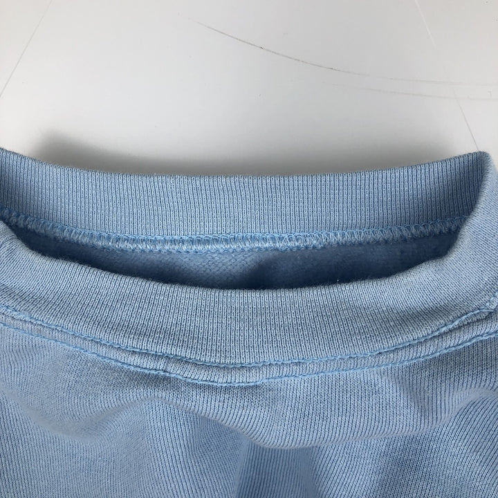 Fruit of the Loom printed sweatshirt, women's size M (approx.) cotton Blue type light blue Vintage Second Hand