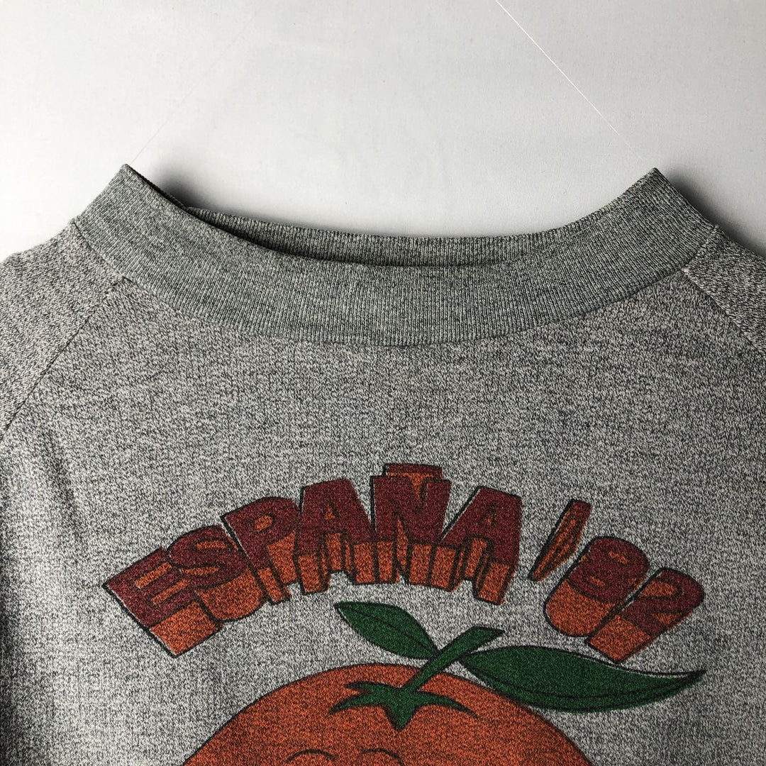 MIAMI Printed Sweatshirt, Women's Size L (approx.), Vintage unclear gray type Vintage Second Hand
