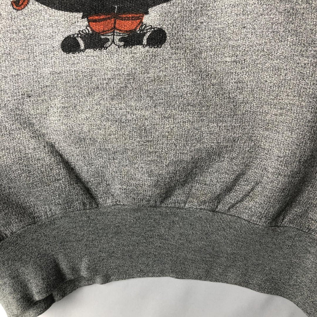 MIAMI Printed Sweatshirt, Women's Size L (approx.), Vintage unclear gray type Vintage Second Hand