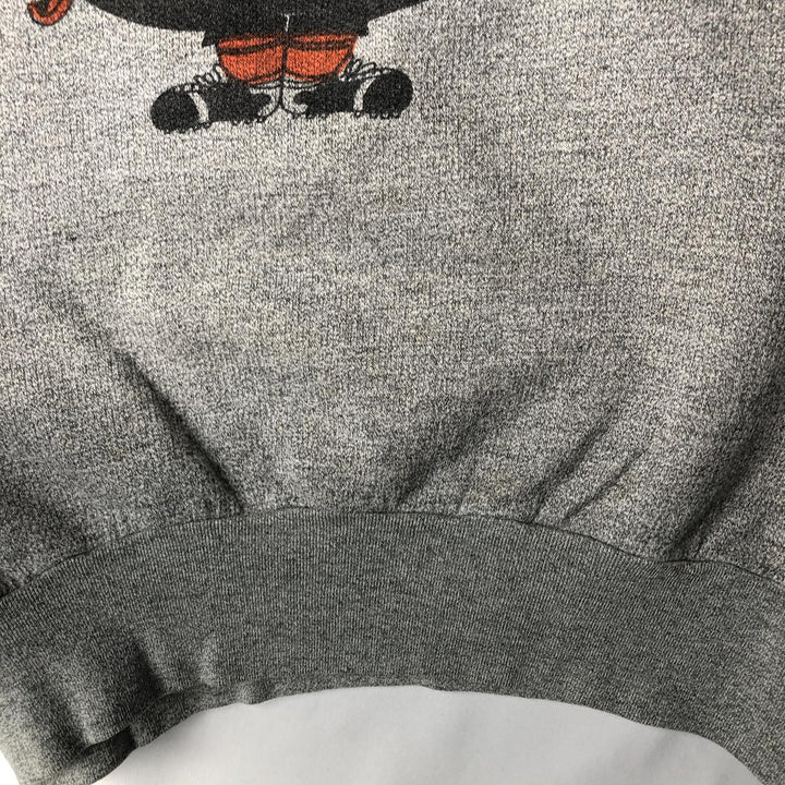 MIAMI Printed Sweatshirt, Women's Size L (approx.), Vintage unclear gray type Vintage Second Hand
