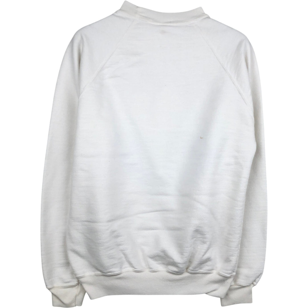 Printed sweatshirt, women's size M (approx.) unclear white type Vintage Second Hand