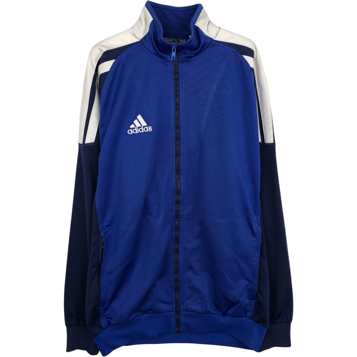 00'S adidas jersey track jacket, men's size L unclear blue type Vintage Second Hand