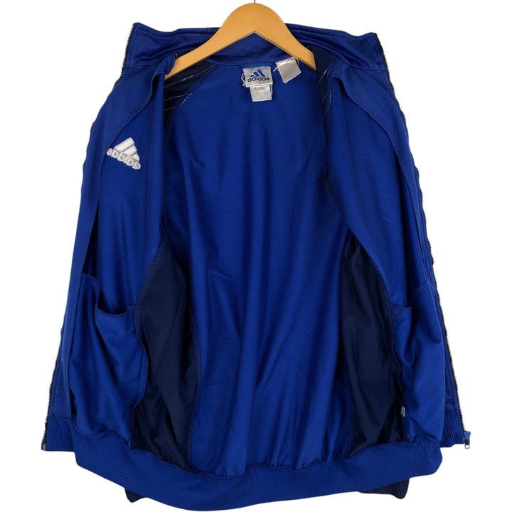 00'S adidas jersey track jacket, men's size L unclear blue type Vintage Second Hand