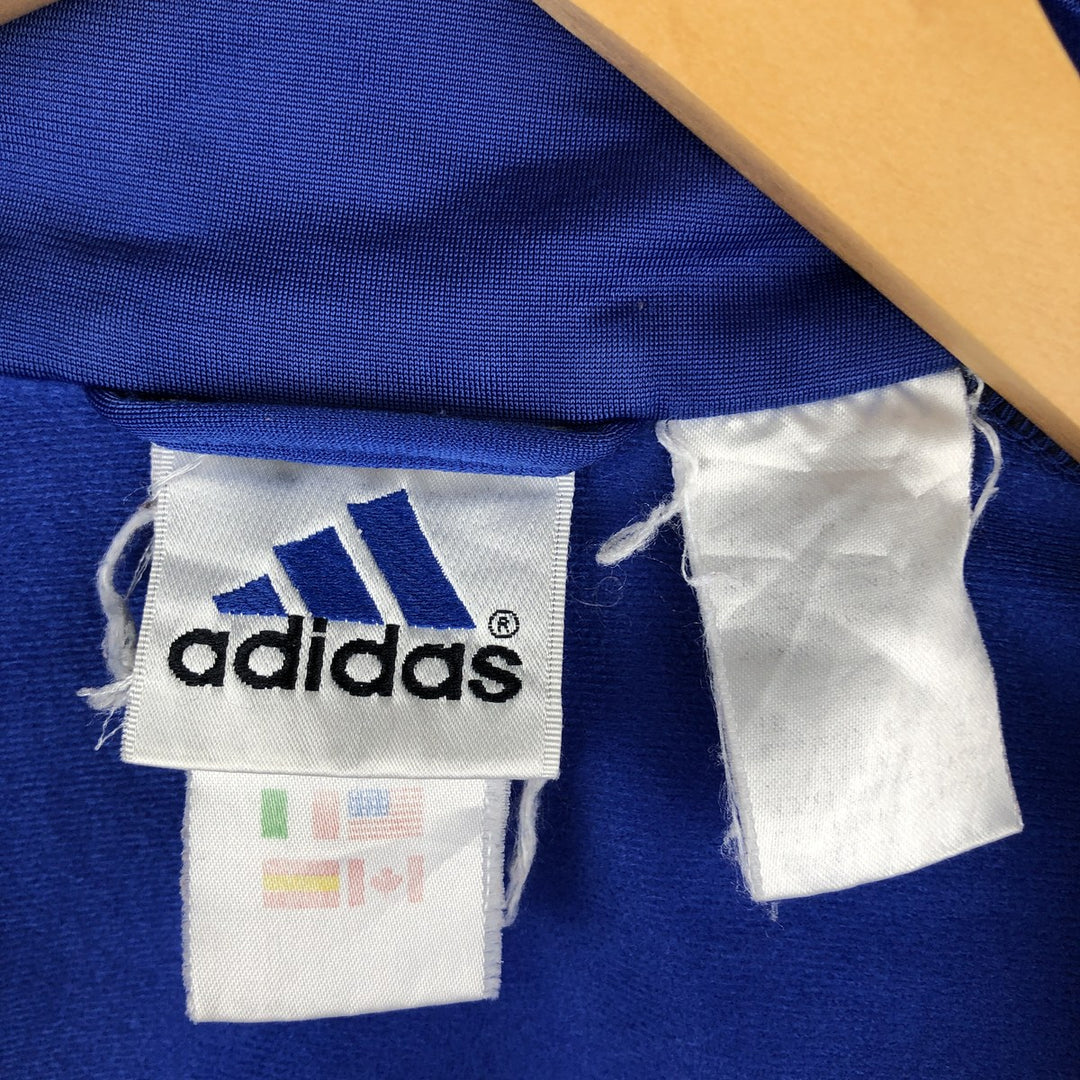 00'S adidas jersey track jacket, men's size L unclear blue type Vintage Second Hand
