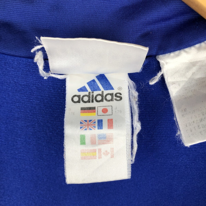 00'S adidas jersey track jacket, men's size L unclear blue type Vintage Second Hand