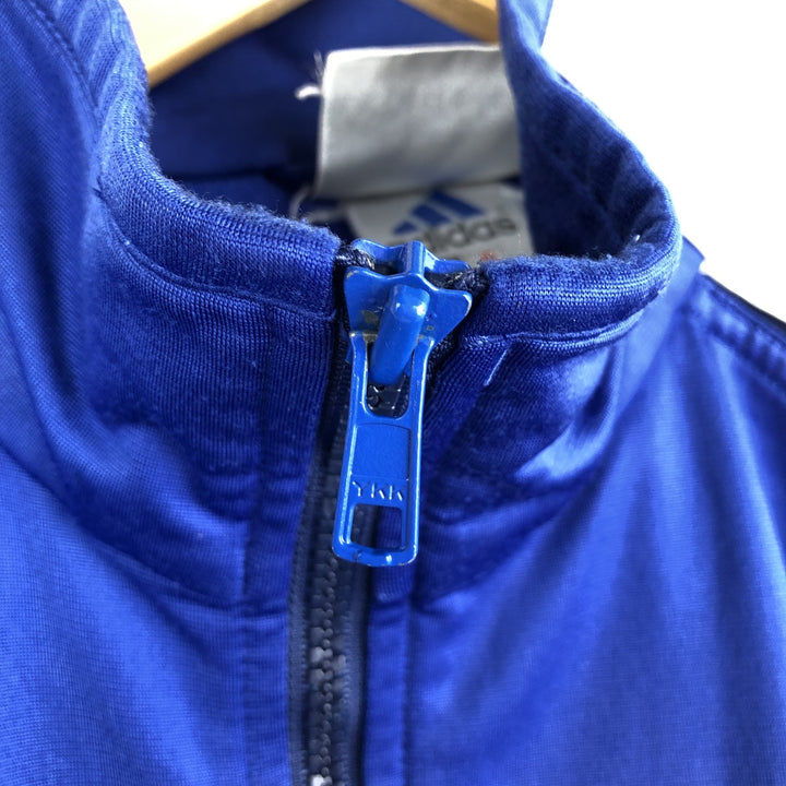 00'S adidas jersey track jacket, men's size L unclear blue type Vintage Second Hand