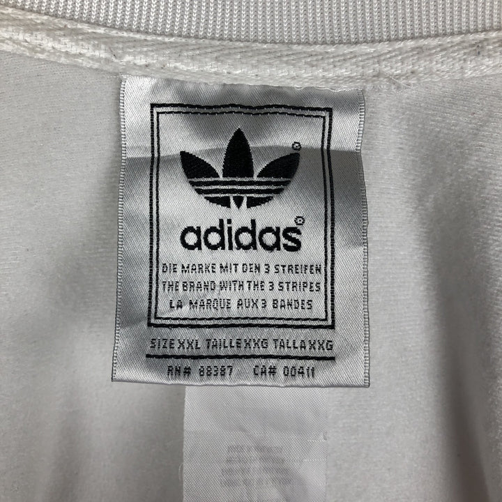 Adidas Originals Jersey Track Jacket, Men's XXL polyester white type Vintage Second Hand