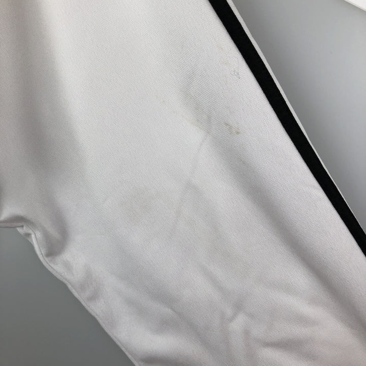 Adidas Originals Jersey Track Jacket, Men's XXL polyester white type Vintage Second Hand