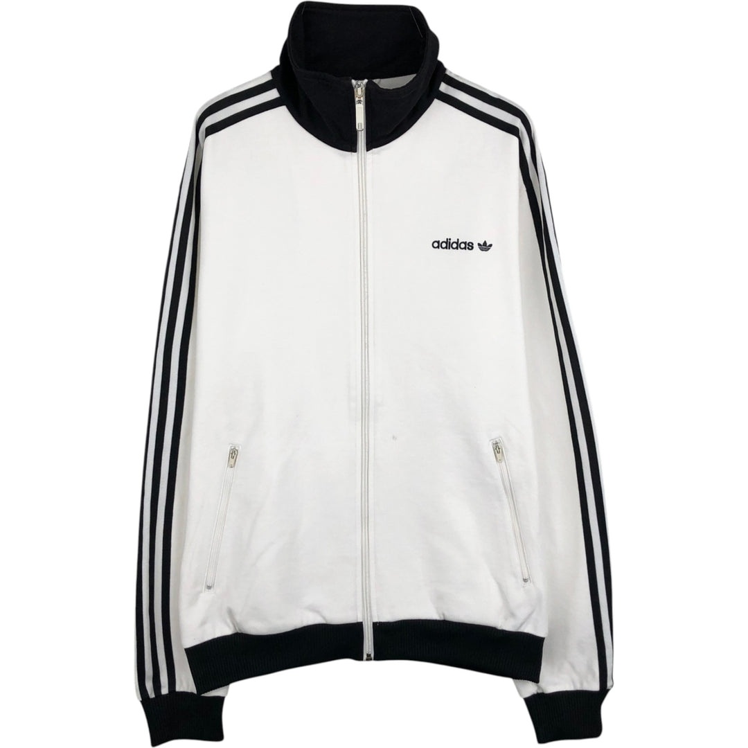 00'S adidas Originals Jersey Track Jacket Men's Size L cotton white type Vintage Second Hand