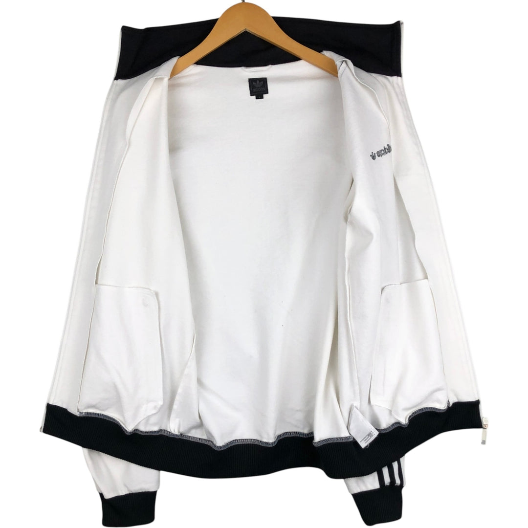 00'S adidas Originals Jersey Track Jacket Men's Size L cotton white type Vintage Second Hand