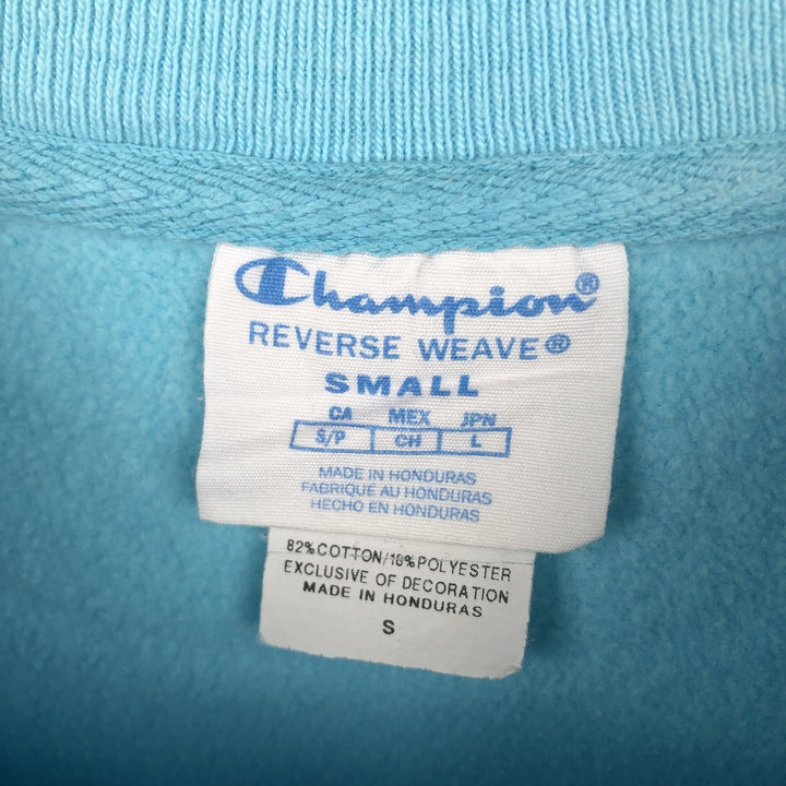 Champion REVERSE WEAVE One-Point Logo Sweatshirt (Women's Size S) cotton Blue type light blue Vintage Second Hand