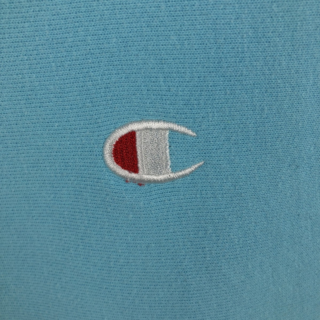 Champion REVERSE WEAVE One-Point Logo Sweatshirt (Women's Size S) cotton Blue type light blue Vintage Second Hand