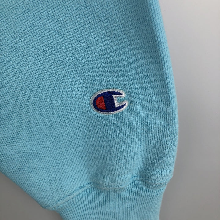 Champion REVERSE WEAVE One-Point Logo Sweatshirt (Women's Size S) cotton Blue type light blue Vintage Second Hand