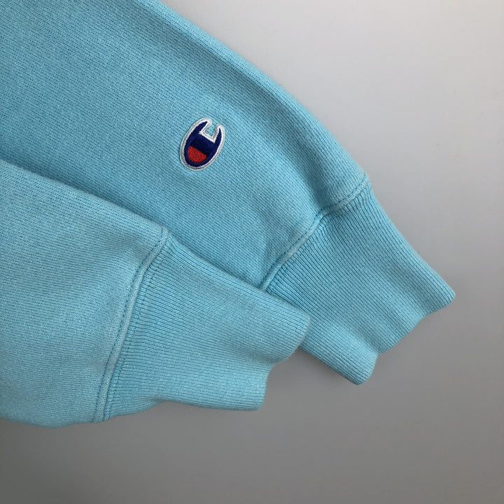 Champion REVERSE WEAVE One-Point Logo Sweatshirt (Women's Size S) cotton Blue type light blue Vintage Second Hand