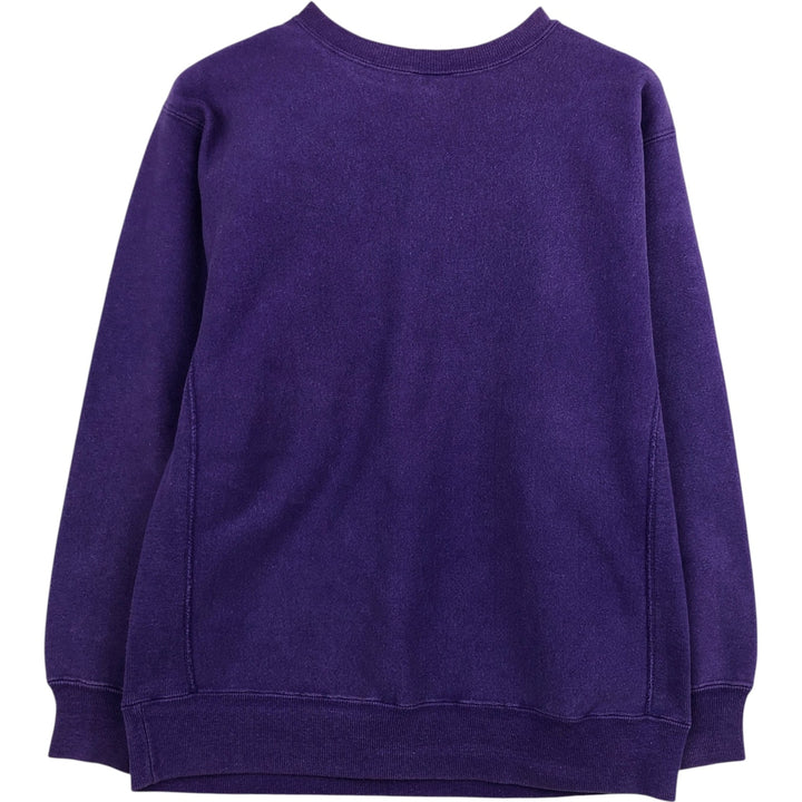 Champion Reverse Weave Embroidered Tag One-Point Logo Sweatshirt, Made in USA, Women's Size L (approx.) cotton purple type Vintage Second Hand