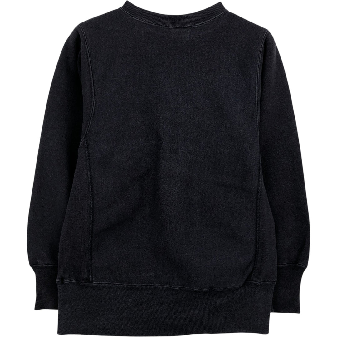 90'S Champion Reverse Weave Embroidered Tag College Sweatshirt, Made in USA, Women's Size S (approx.) cotton black type Vintage Second Hand