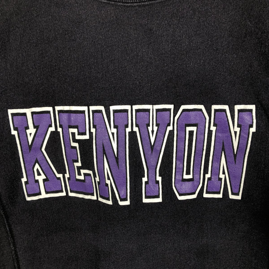 90'S Champion Reverse Weave Embroidered Tag College Sweatshirt, Made in USA, Women's Size S (approx.) cotton black type Vintage Second Hand