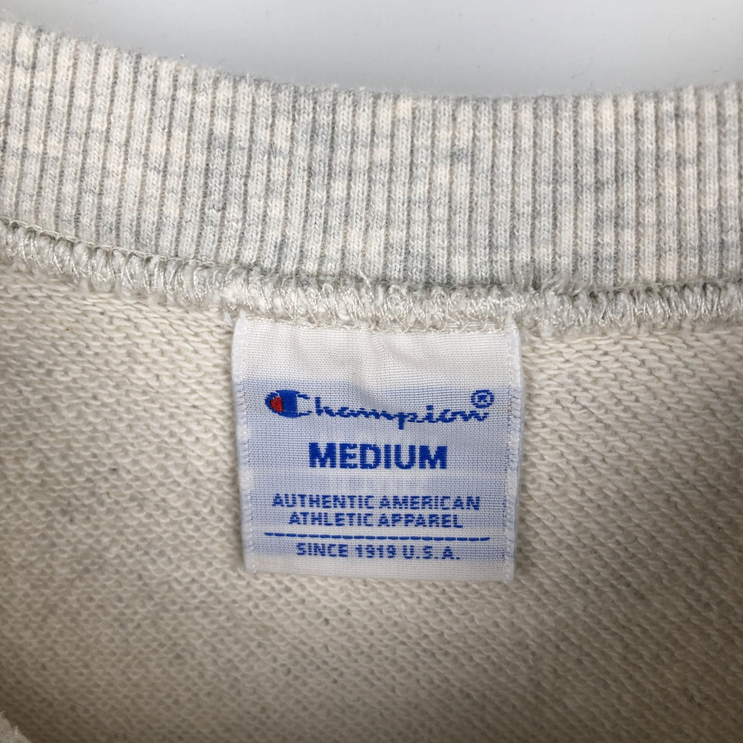 Champion One-Point Logo Sweatshirt (Women's Size M) unclear gray type Vintage Second Hand