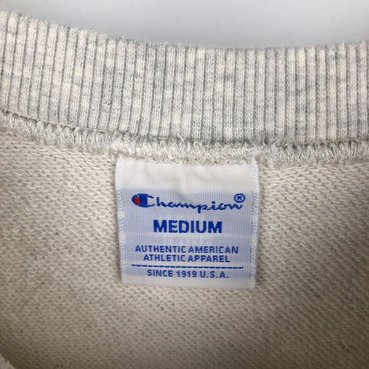 Champion One-Point Logo Sweatshirt (Women's Size M) unclear gray type Vintage Second Hand