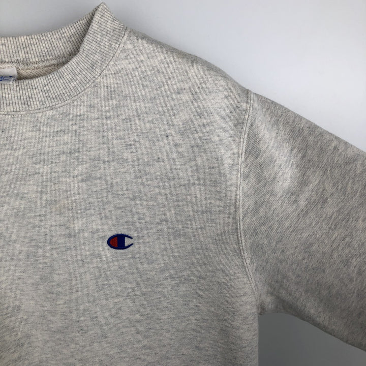 Champion One-Point Logo Sweatshirt (Women's Size M) unclear gray type Vintage Second Hand