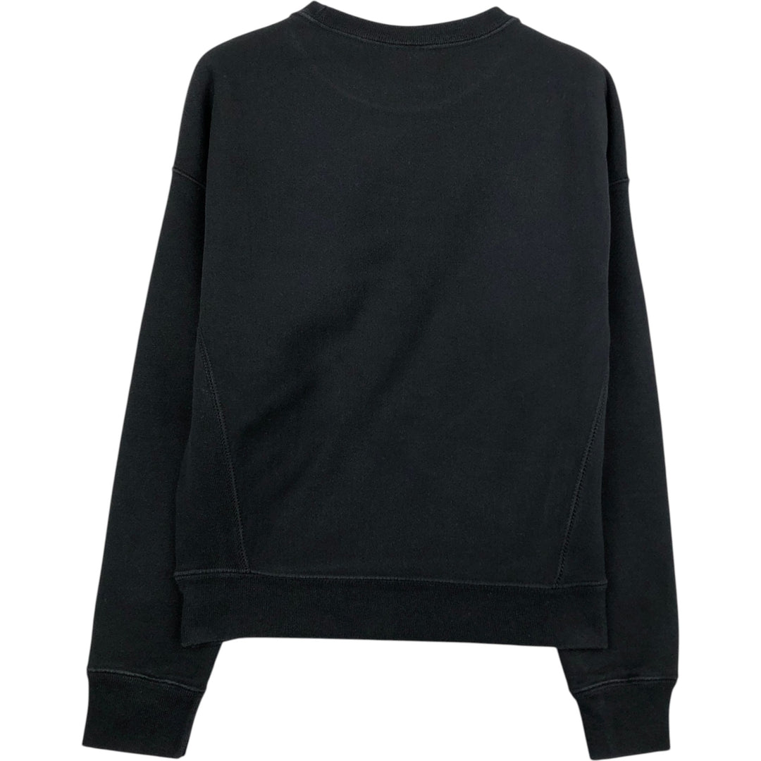Champion REVERSE WEAVE Logo Sweatshirt (Women's Size S) cotton black type Vintage Second Hand