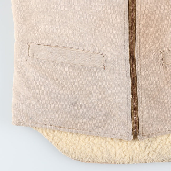 80s-90'S Carhartt 6SV Duck Vest, Made in USA, Men's Size M (approx.), Vintage cotton Beige type Vintage Second Hand