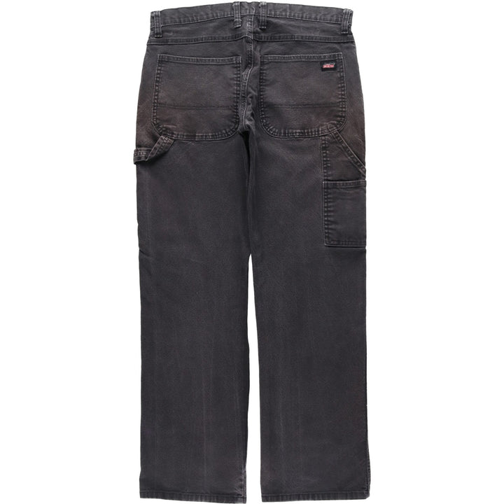 Dickies Black Denim Painter Pants, Men's Size W34 (approx.) cotton black type Vintage Second Hand