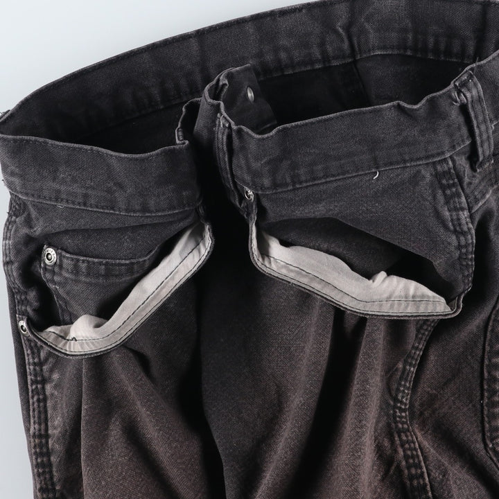 Dickies Black Denim Painter Pants, Men's Size W34 (approx.) cotton black type Vintage Second Hand