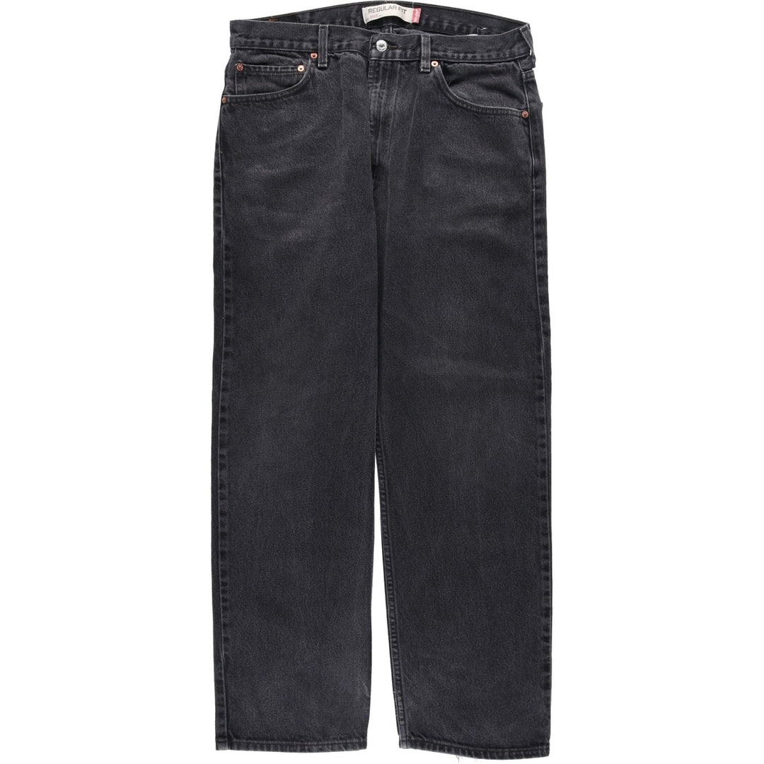 2000'S Levi's 505 Regular Fit Black Denim Tapered Denim Pants, Men's Size 36 cotton black type Vintage Second Hand