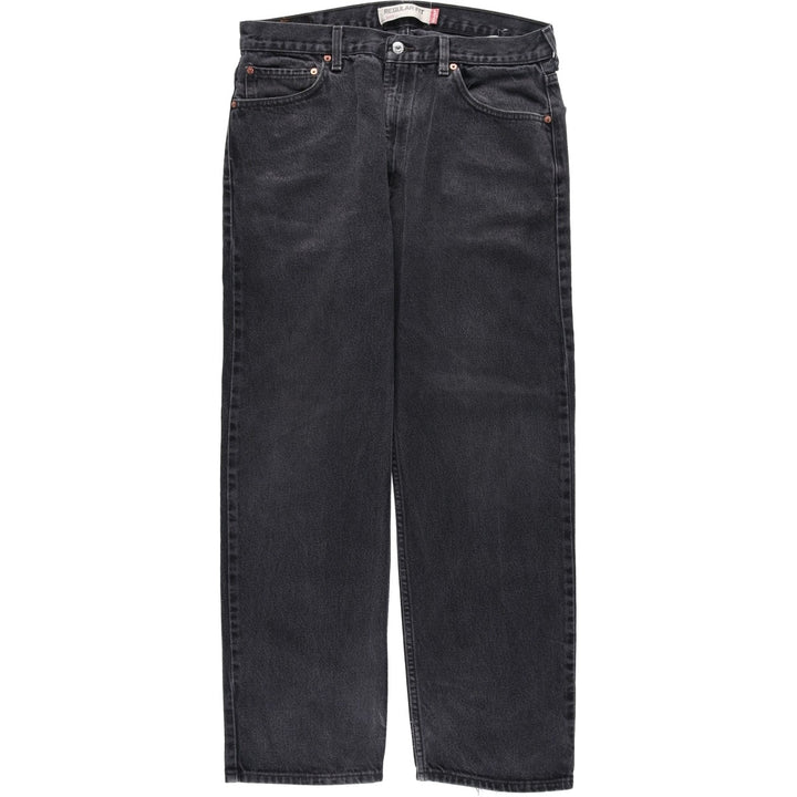 2000'S Levi's 505 Regular Fit Black Denim Tapered Denim Pants, Men's Size 36 cotton black type Vintage Second Hand
