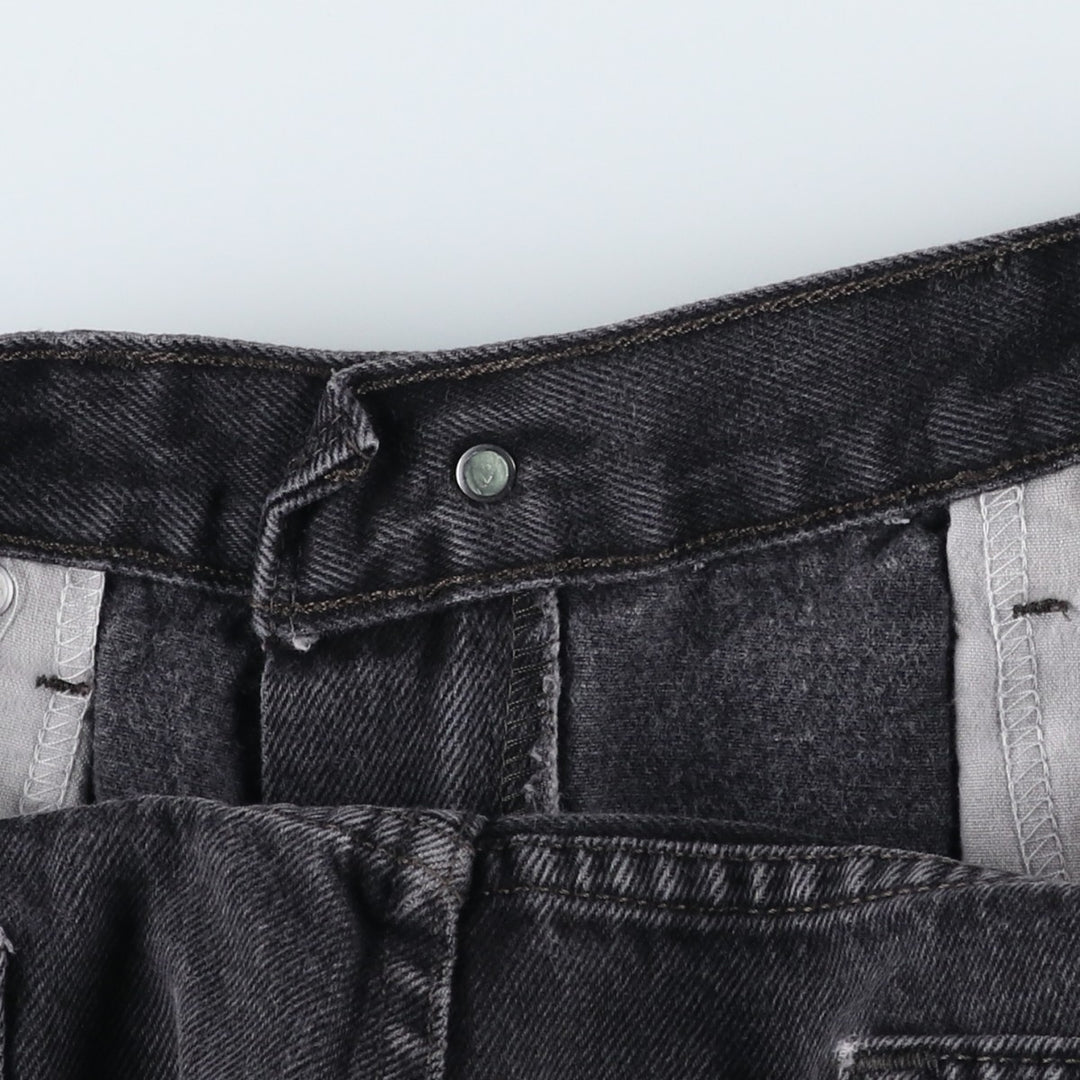 2000'S Levi's 505 Regular Fit Black Denim Tapered Denim Pants, Men's Size 36 cotton black type Vintage Second Hand