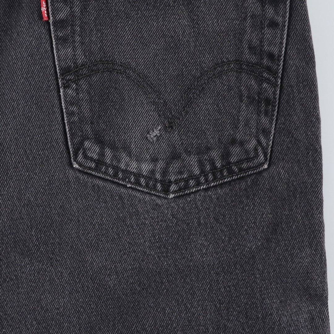 2000'S Levi's 505 Regular Fit Black Denim Tapered Denim Pants, Men's Size 36 cotton black type Vintage Second Hand
