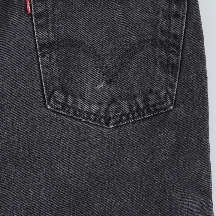2000'S Levi's 505 Regular Fit Black Denim Tapered Denim Pants, Men's Size 36 cotton black type Vintage Second Hand
