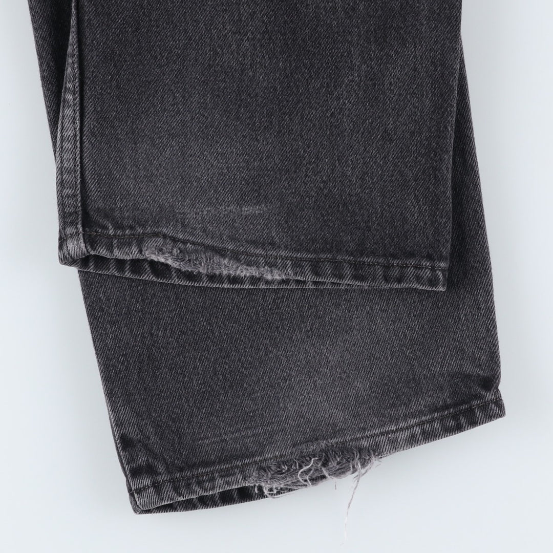 2000'S Levi's 505 Regular Fit Black Denim Tapered Denim Pants, Men's Size 36 cotton black type Vintage Second Hand