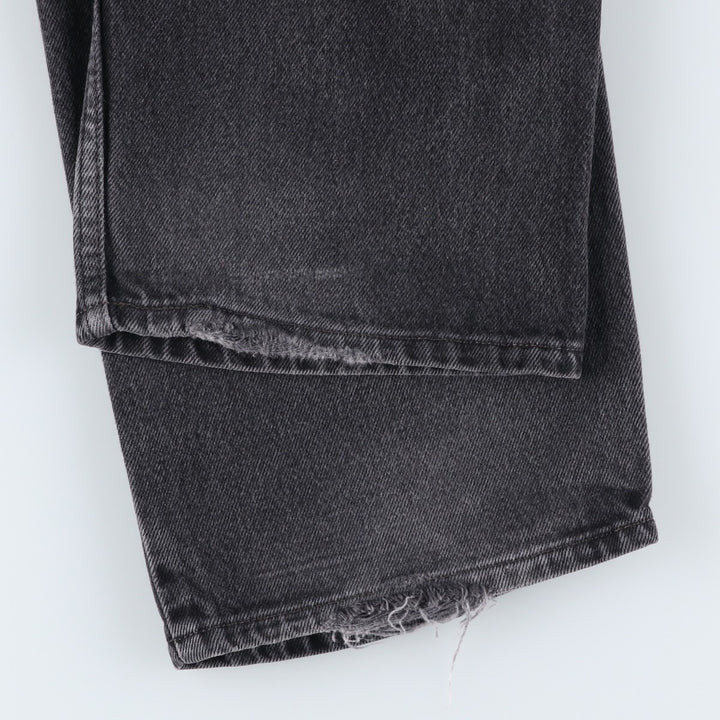 2000'S Levi's 505 Regular Fit Black Denim Tapered Denim Pants, Men's Size 36 cotton black type Vintage Second Hand