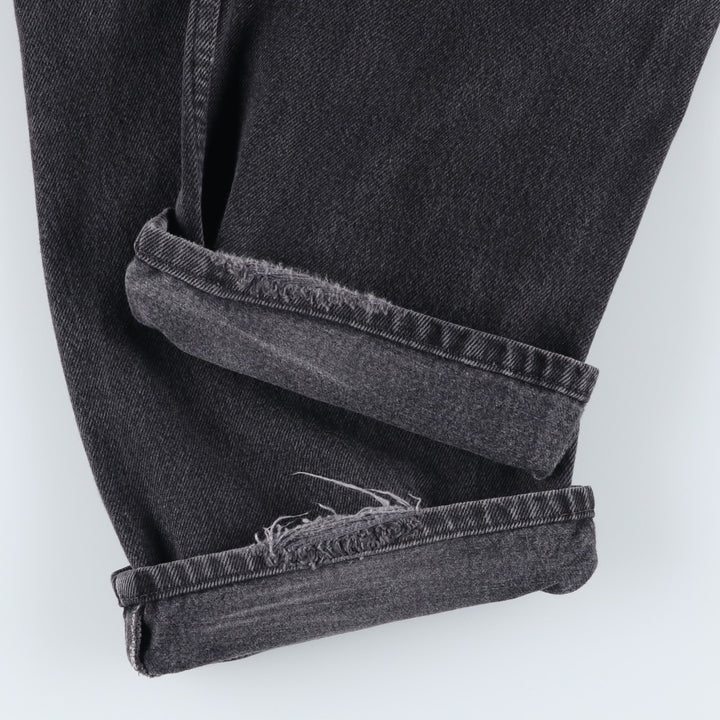 2000'S Levi's 505 Regular Fit Black Denim Tapered Denim Pants, Men's Size 36 cotton black type Vintage Second Hand