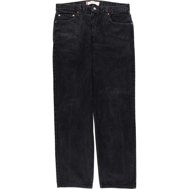 2000'S Levi's 505 Regular Fit Black Denim Tapered Denim Pants, Men's Size 35 cotton black type Vintage Second Hand