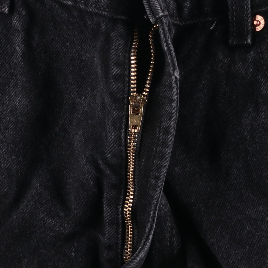 2000'S Levi's 505 Regular Fit Black Denim Tapered Denim Pants, Men's Size 35 cotton black type Vintage Second Hand
