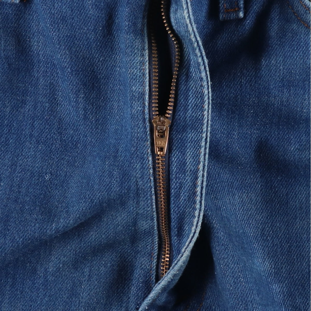 1970'S Sears Thumbs Up Regular Fit Flare Cut Denim Pants, Men's W35 (approx.), Vintage unclear blue type Vintage Second Hand